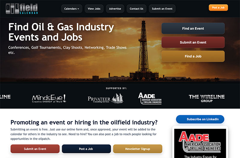 Oil Field Calendar