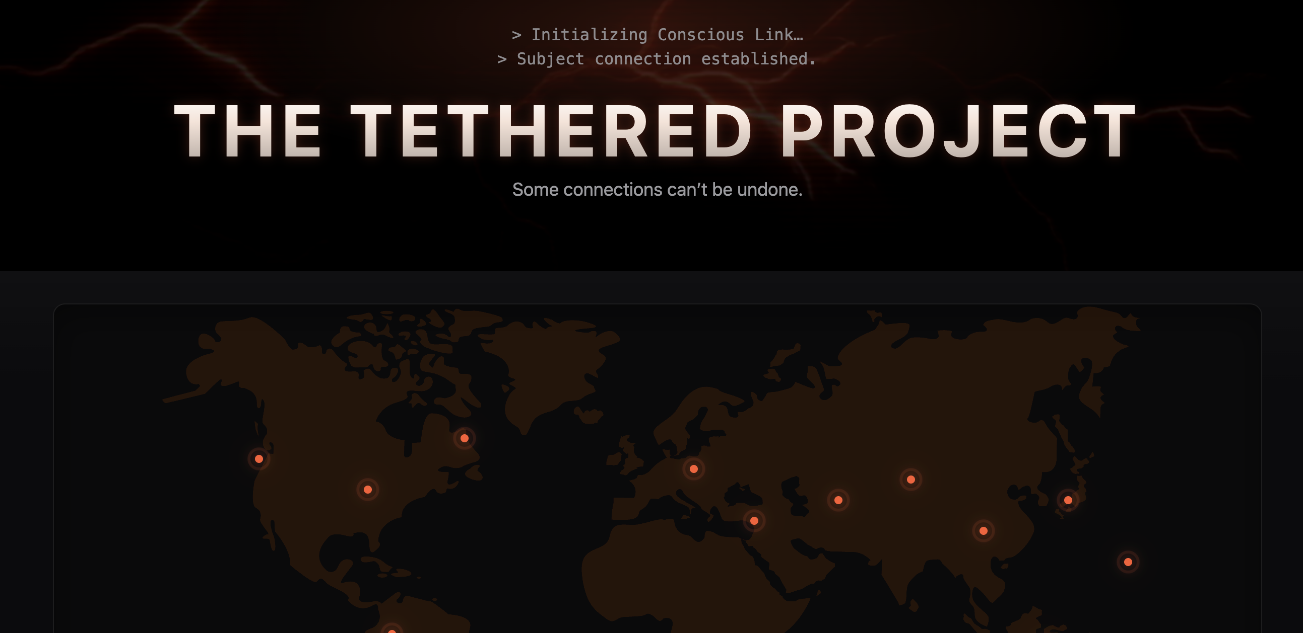 Tethered project website sample